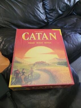 Catan Board Game - Classic Strategy Game (Red)